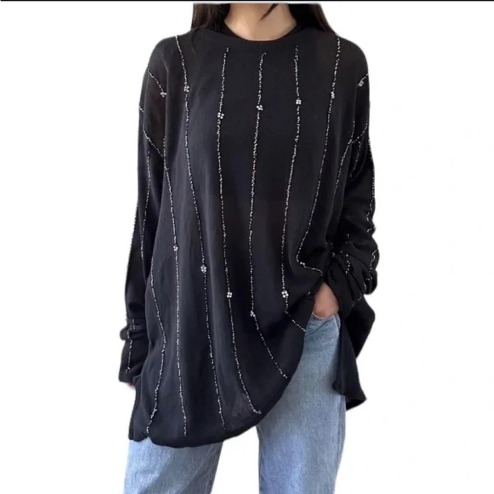 NWOT Free People Diamond Night Tunic Top